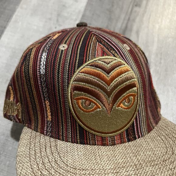 Grassroots Shambhala Festival Hat SAMPLE Lmtd Edition SAMPLE Serape Owl Cap RARE - Picture 2 of 7